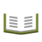 Drawn graphic of an open book